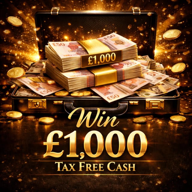 Win £1,000 Tax Free Cash - Win this luxury prize from Central Competitions