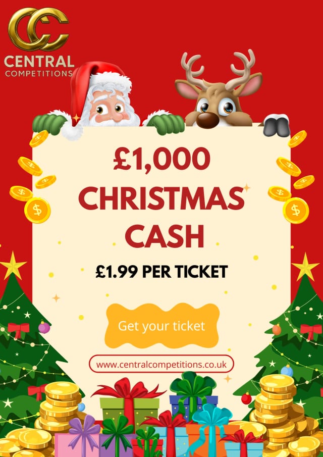 £1,000 Christmas Cash - Win this luxury prize from Central Competitions