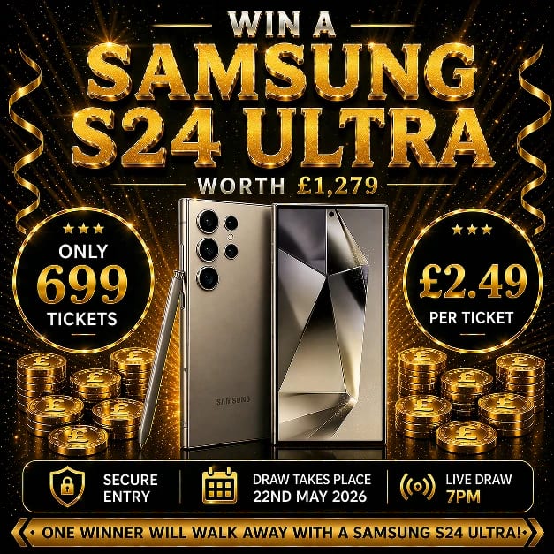 Samsung S24 Ultra - Win this luxury prize from Central Competitions
