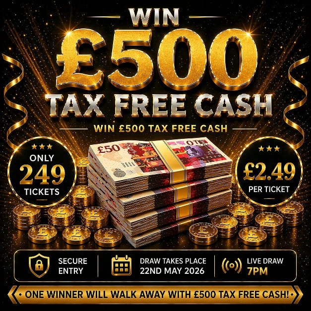 £500 Tax Free Cash - Win this luxury prize from Central Competitions